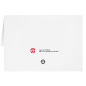 Egret and Oystercatcher card (Back Horizontal)