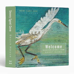 Egret Beach House Rental Guest Guide 3 Ring Binder