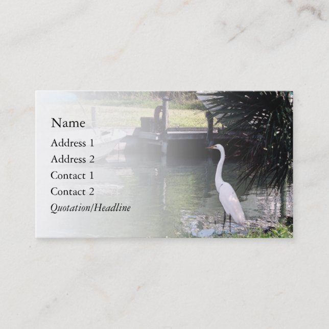 Egret Business Card (Front)