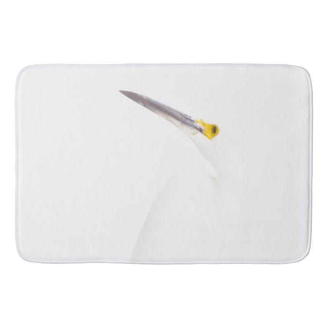 Egret headshot bathroom mat (Front)