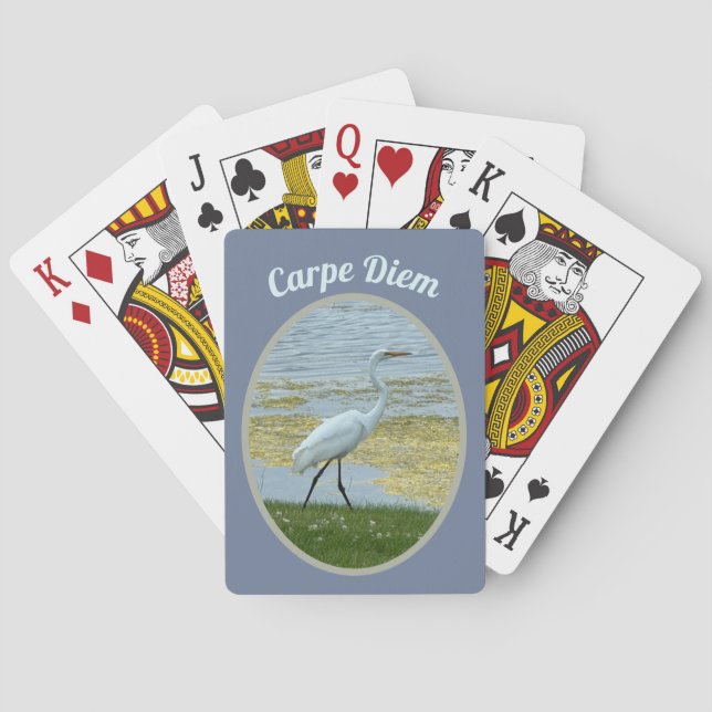 Egret Lake Walk Poker Cards (Back)