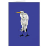 Egret on Blue (Front)