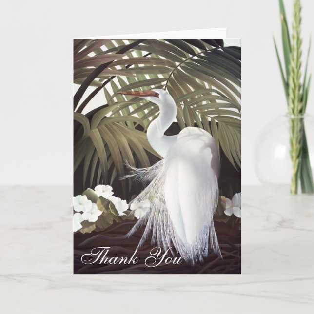 Egret "Thank You" card (Front)