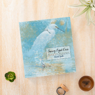 Egret Vacation Rental Home Guest Information Book 3 Ring Binder