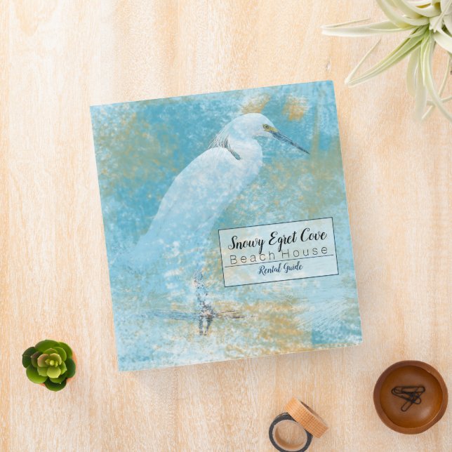 Egret Vacation Rental Home Guest Information Book 3 Ring Binder (In Situ)