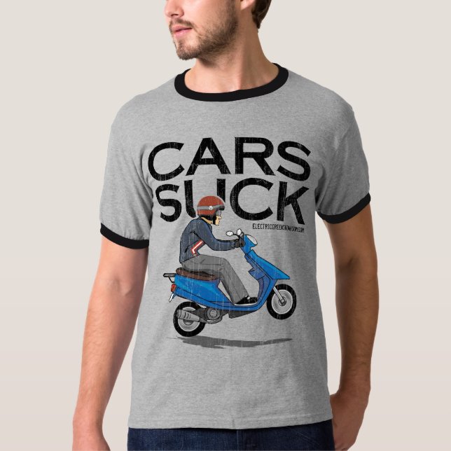 EGS 'CARS SUCK' (vintage) T-Shirt (Front)