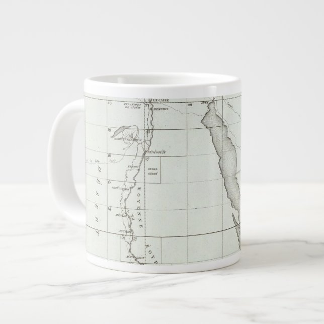Egyopt and Palestine Large Coffee Mug (Front Left)