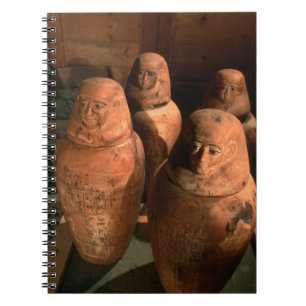 Egypt, 26th dynasty Canopic jars found in Abu Notebook