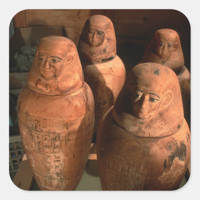 Egypt, 26th dynasty Canopic jars found in Abu Sticker