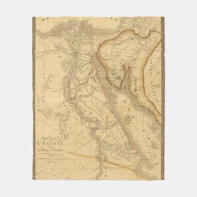 Egypt 7 fleece blanket (Front)