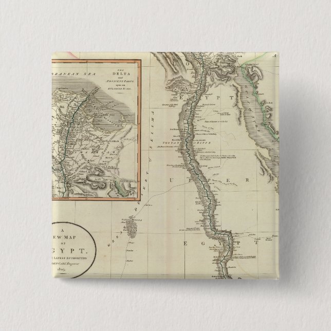 Egypt 8 pinback button (Front)