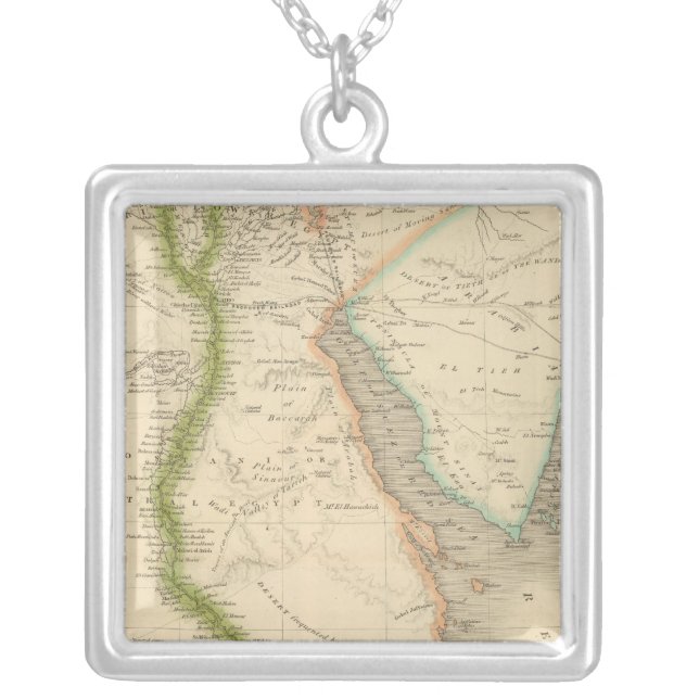 Egypt 8 silver plated necklace (Front)