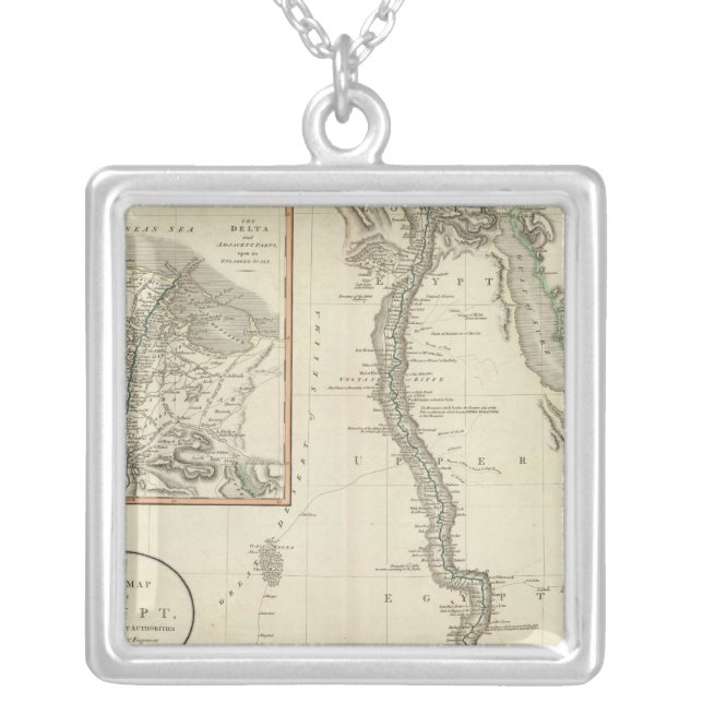 Egypt 8 silver plated necklace (Front)