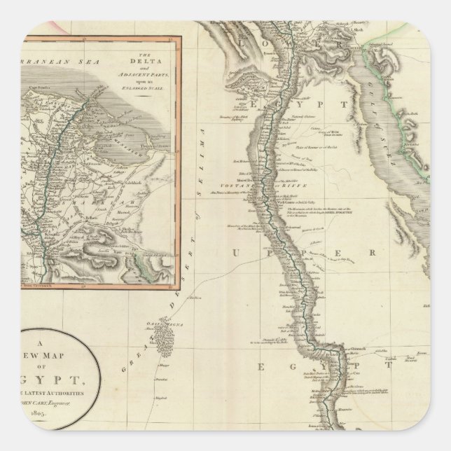 Egypt 8 square sticker (Front)