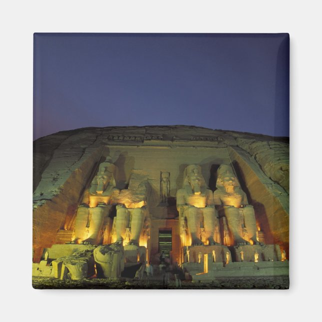 Egypt, Abu Simbel, Colossal figures of Ramesses Magnet (Front)