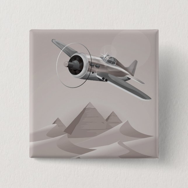 Egypt adventure pinback button (Front)