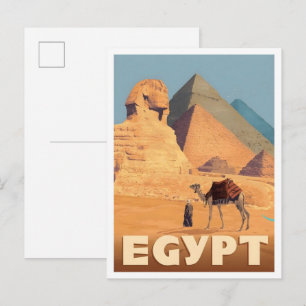 Egypt Africa Vintage Travel Postcard