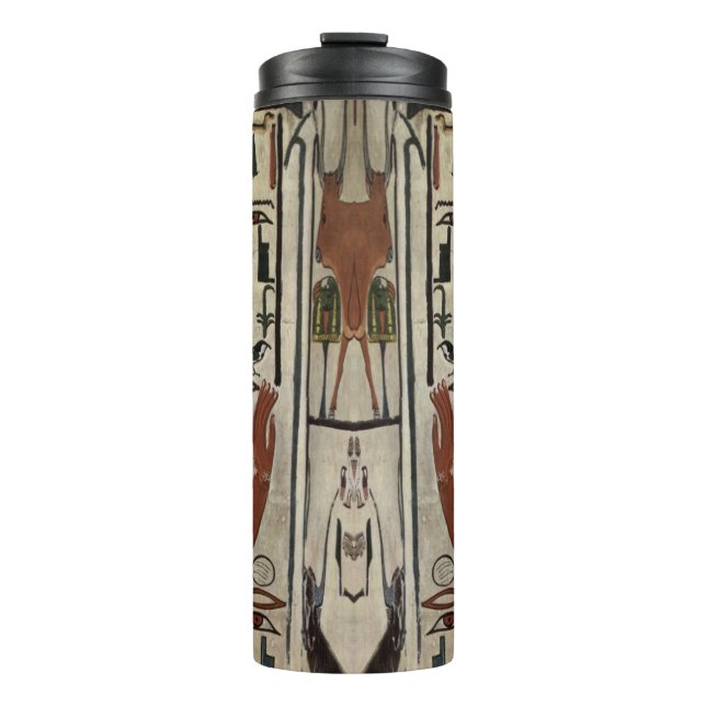 Egypt Ancient Pharaoh Tombs Colorful Painting Art Thermal Tumbler (Front)