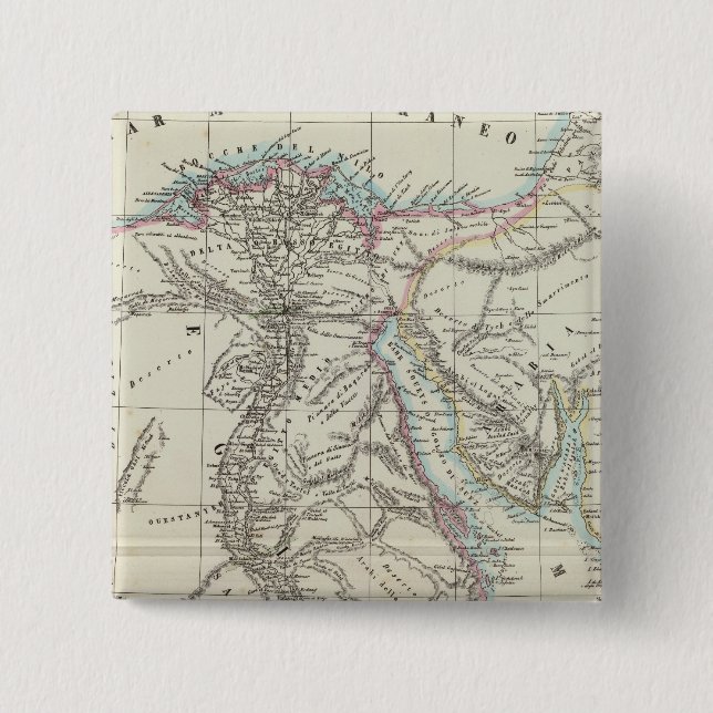 Egypt and Saudi Arabia Pinback Button (Front)