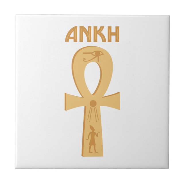Egypt Ankh Ceramic Tile (Front)