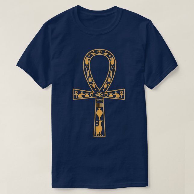 Egypt Ankh Eye Of Horus Pharaoh Cairo Sphinx Egypt T-Shirt (Design Front)