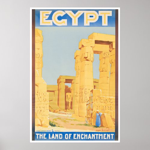 Egypt Art Travel Poster Print Egyptian
