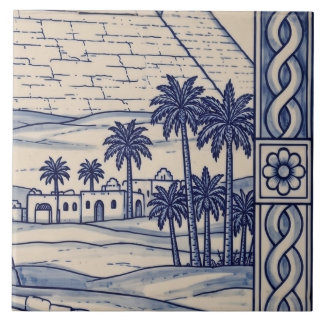 Egypt Azulejo Mural Tile 4 of 6 Middle Right
