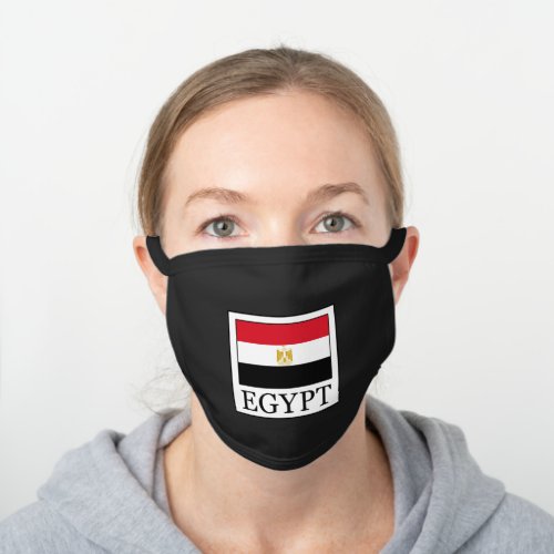 Egypt Black Cotton Face Mask