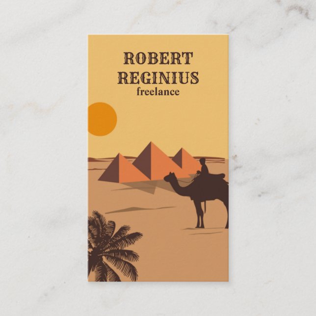 Egypt, Cairo Business Card (Front)