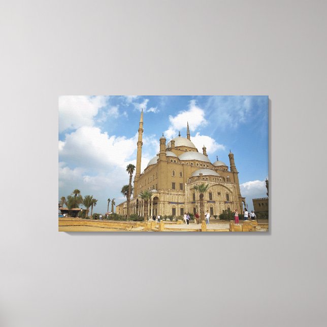 Egypt, Cairo, Citadel, Muhammad Ali Mosque 2 Canvas Print (Front)