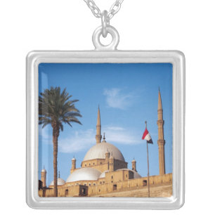 Egypt, Cairo, Citadel, Muhammad Ali Mosque Silver Plated Necklace