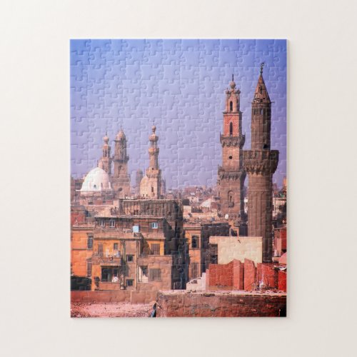 Egypt Cairo Rooftops Minarets of Ancient City Jigsaw Puzzle