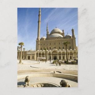 Egypt, Cairo. The imposing Mohammed Ali Mosque Postcard