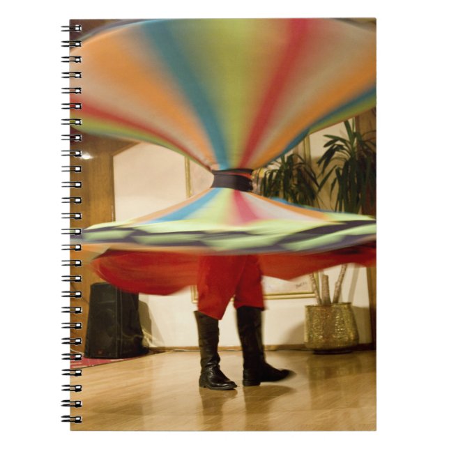 Egypt, Cairo. Whirling dervish dazzling GCT Notebook (Front)