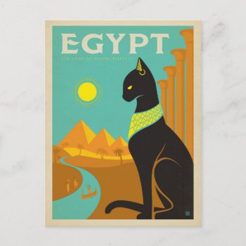 Egypt Cat Postcard by AndersonDesignGroup at Zazzle