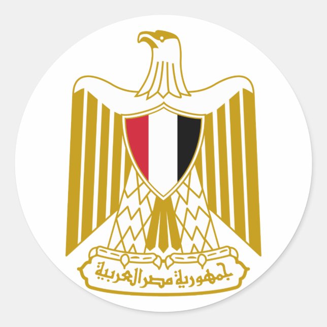 Egypt Coat of Arms Sticker (Front)