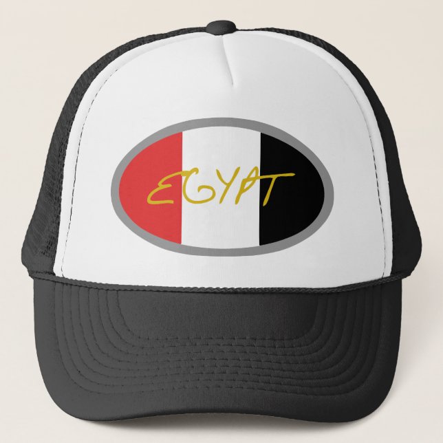 Egypt cool flag design! trucker hat (Front)