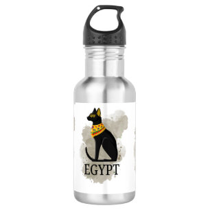 EGYPT DESERT CAMMEL PYRAMID CAT STAINLESS STEEL WATER BOTTLE