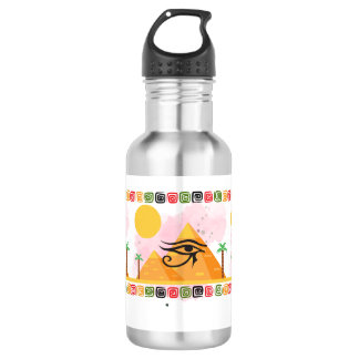 EGYPT DESERT CAMMEL PYRAMID STAINLESS STEEL WATER BOTTLE