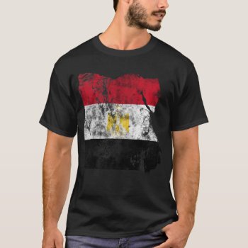 Egypt Distressed Flag T-shirt by LifeEmbellished at Zazzle
