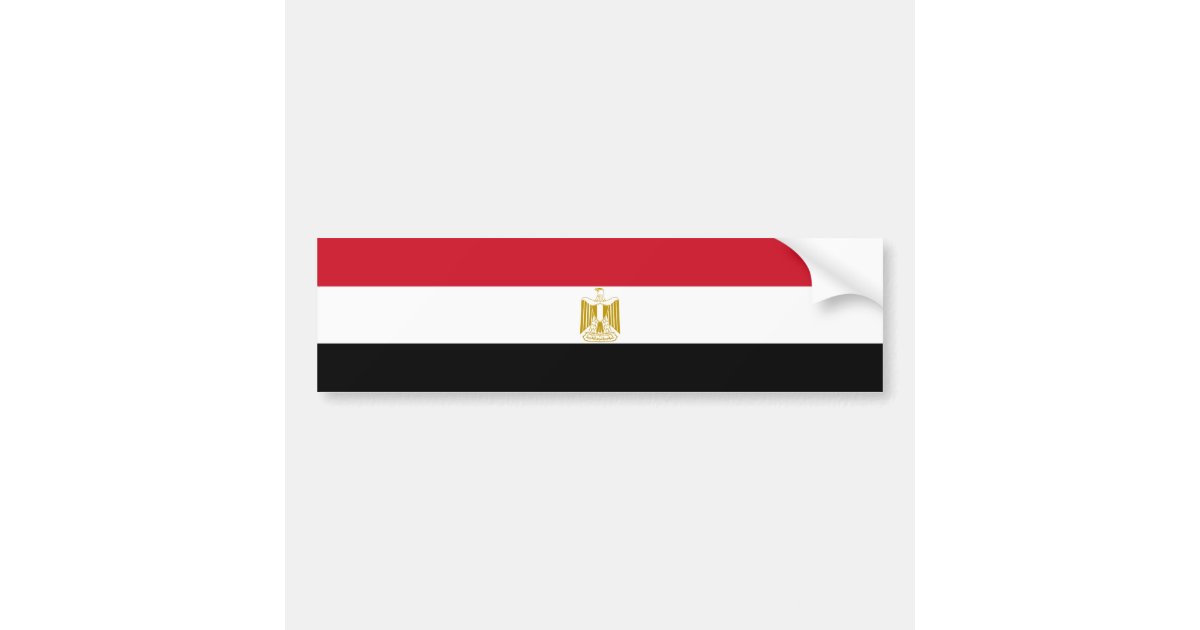 Paire D'autocollants Égypte - Drapeau Flottant 120 Mm - Vinyle - StickersWorld X2