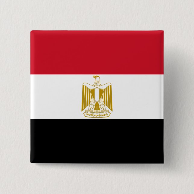 Egypt (Egyptian) Flag Button (Front)