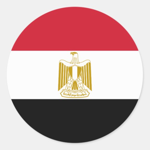 Egypt Egyptian Flag Classic Round Sticker