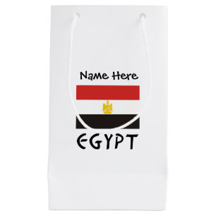 Egypt Egyptian Flag Personalized Name Small Gift Bag