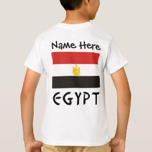 Egypt Egyptian Flag Personalized Name T-Shirt