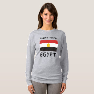 Egypt Egyptian Flag Personalized Name T-Shirt