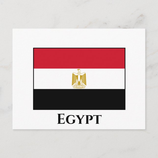 Egypt (Egyptian) Flag Postcard (Front)