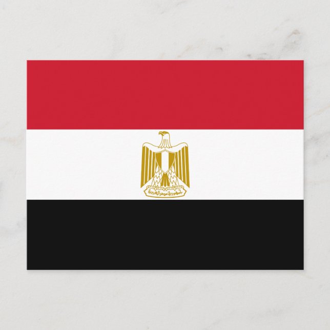 Egypt (Egyptian) Flag Postcard (Front)