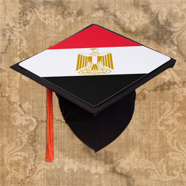 Egypt & Egyptian Flag - Students / University Grad Graduation Cap Topper (Creator Uploaded)