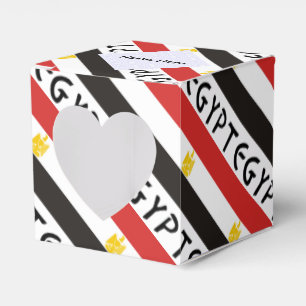 Egypt Egyptian Flag Tiled Personalized Name Favor Boxes